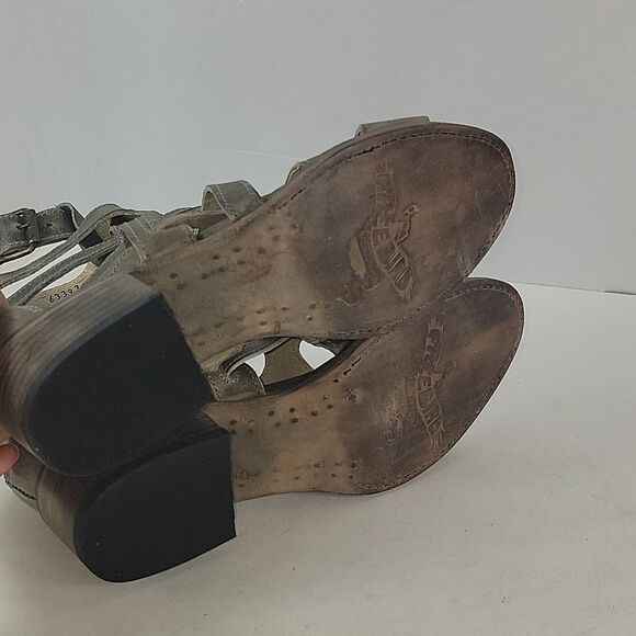 Freebird By Steven Gazelle Stone Gladiator Leather Women's Sandals - Picture 13 of 15